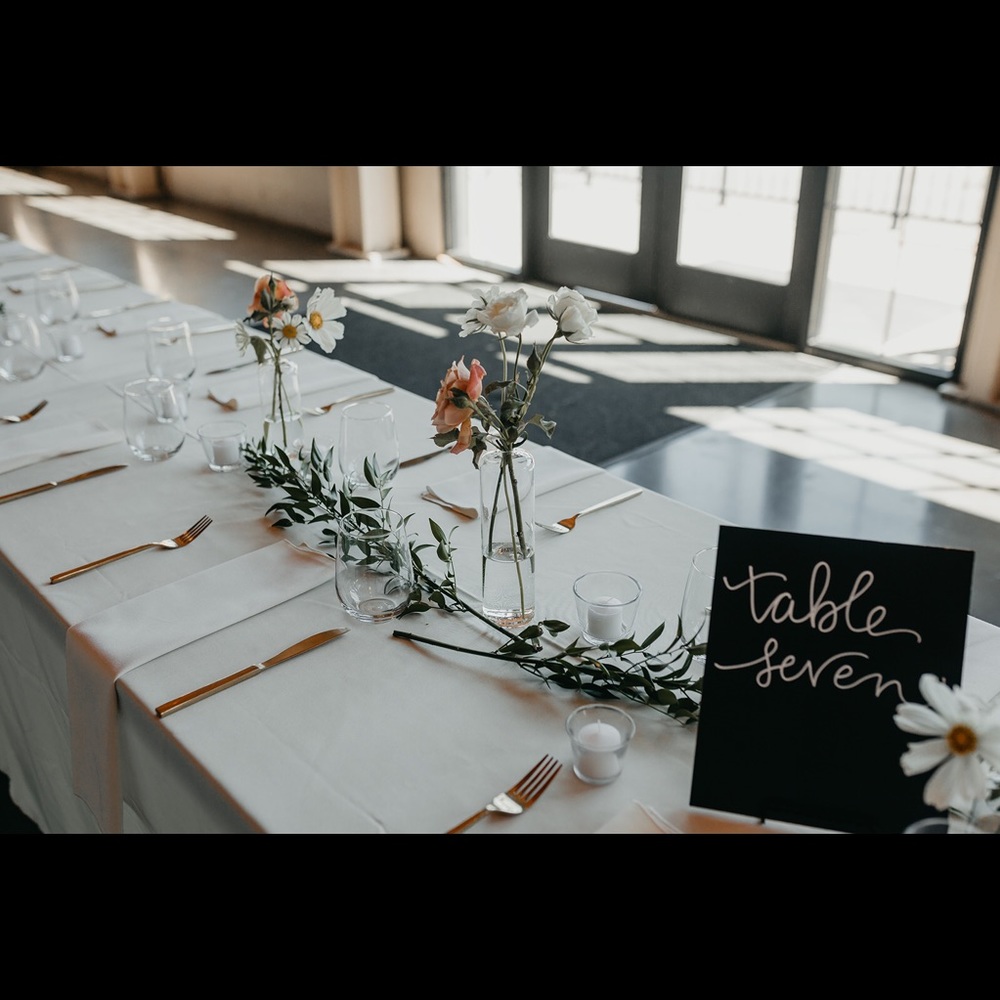 Ivory tablecloth